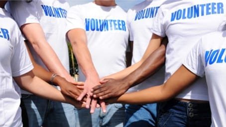 People doing volunteering